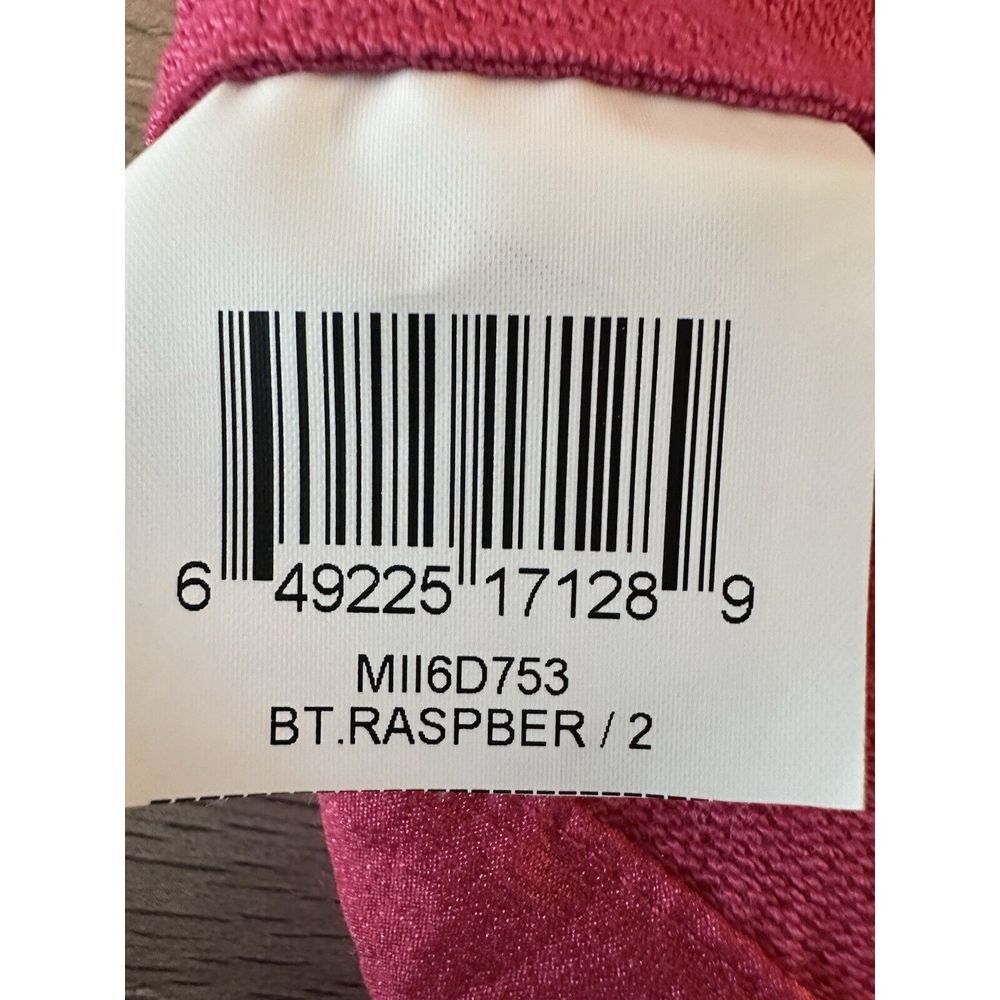 $194 BCBG Max Azria Mini Raspberry Ruffle Dress Pink Sleeveless Sz 2 - Picture 7 of 7